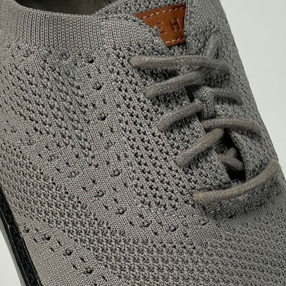 Cole Haan Grandevolution Mens 10.5 Grey Stitchlite Oxford Derbys - Picture 4 of 11